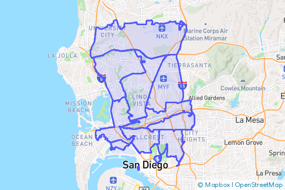 Service Area Map