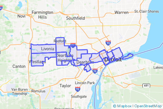 Service Area Map