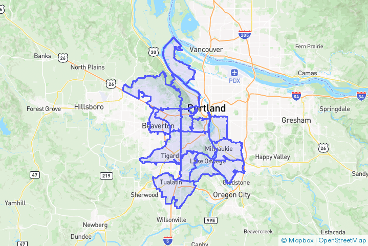 Service Area Map