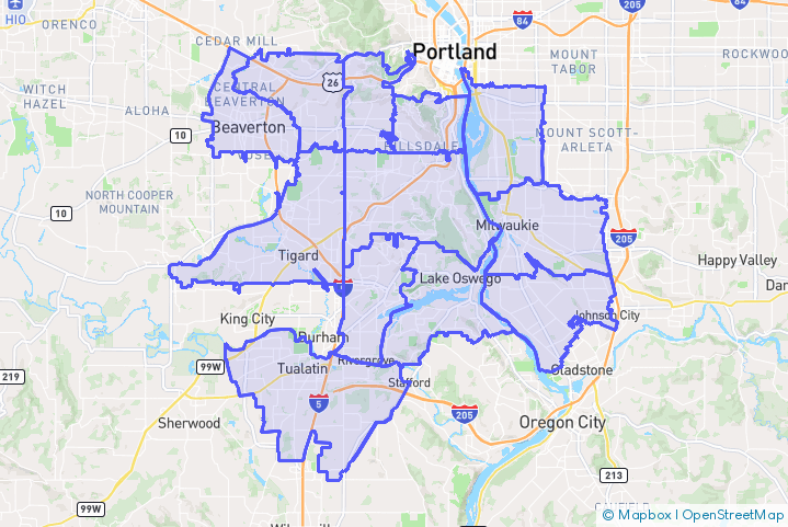 Service Area Map