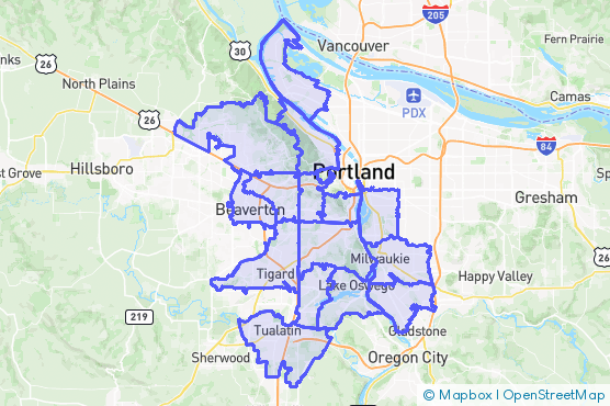 Service Area Map