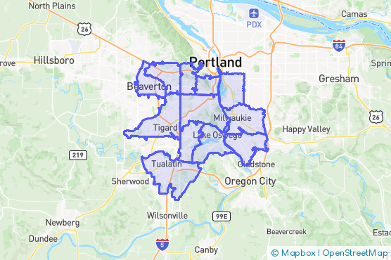 Service Area Map