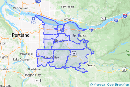 Service Area Map