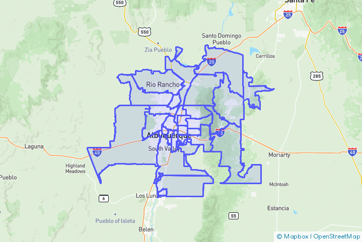 Service Area Map