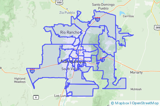 Service Area Map