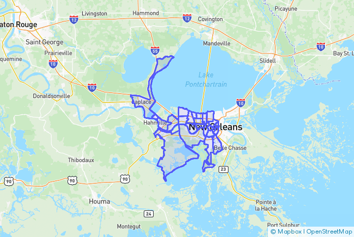 Service Area Map
