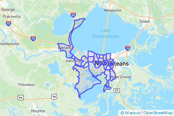 Service Area Map