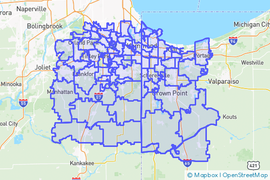 Service Area Map