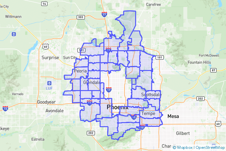 Service Area Map