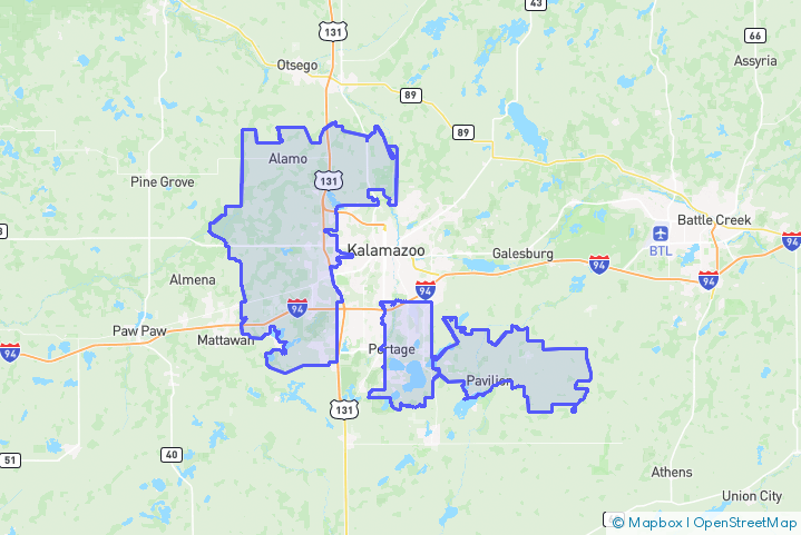 Service Area Map