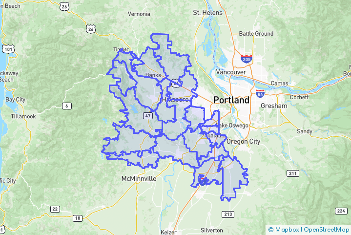 Service Area Map