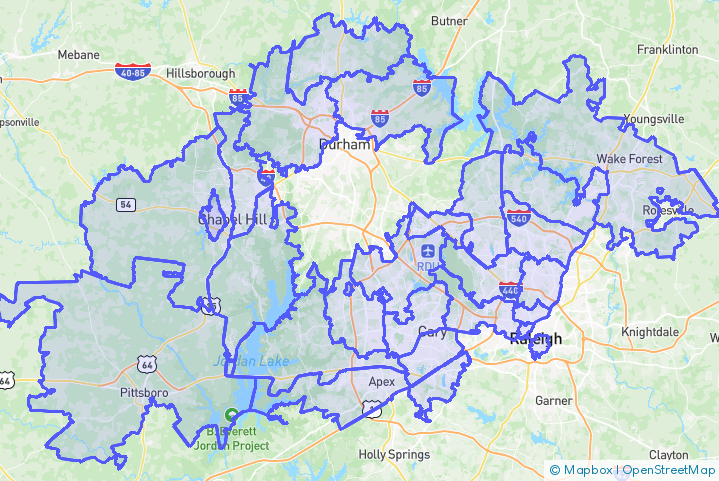 Service Area Map