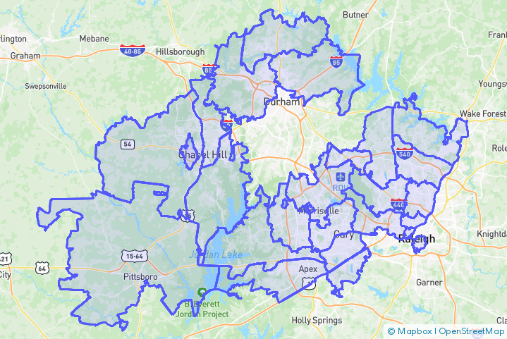Service Area Map