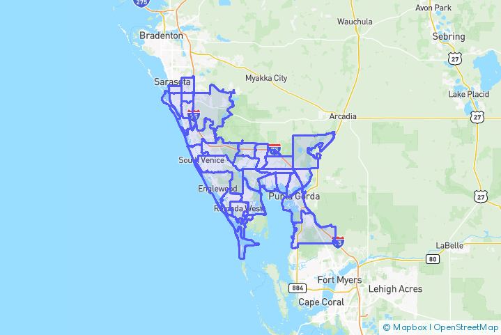 Service Area Map