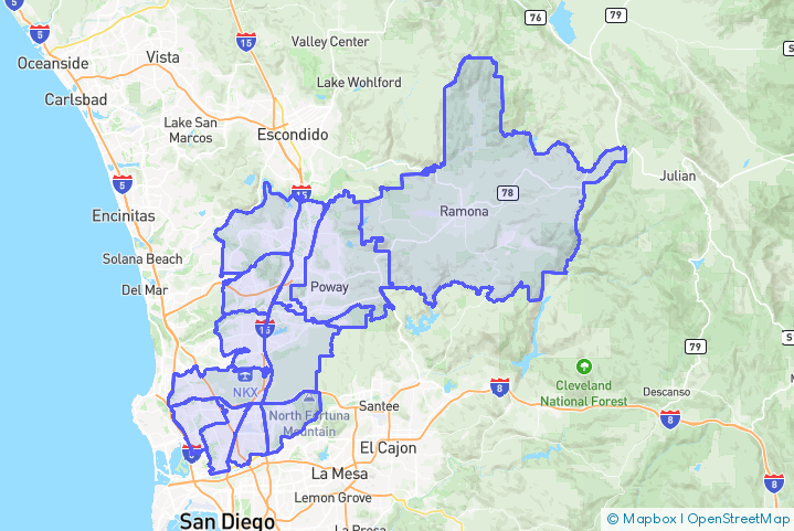 Service Area Map