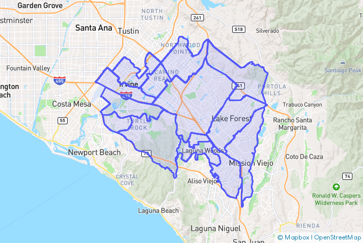 Service Area Map