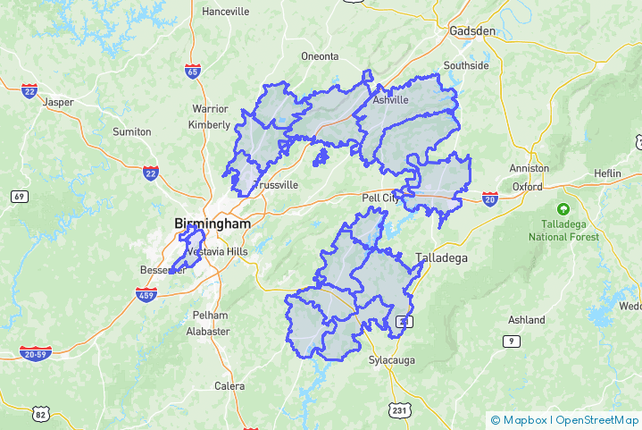 Service Area Map