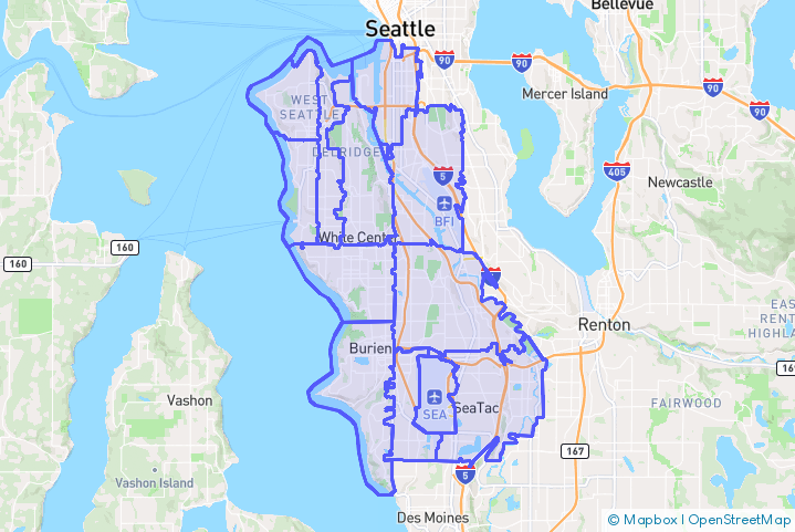 Service Area Map