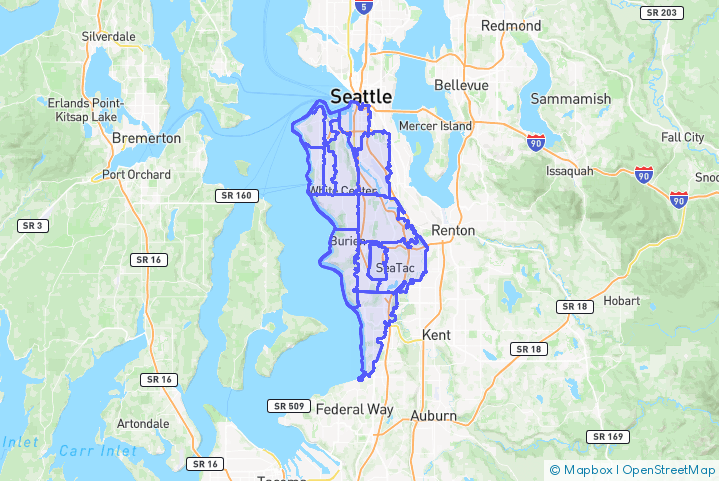 Service Area Map