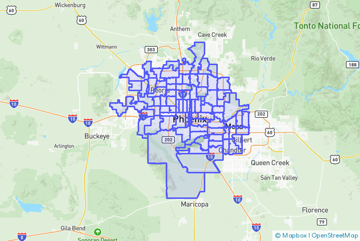 Service Area Map