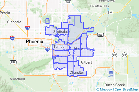 Service Area Map