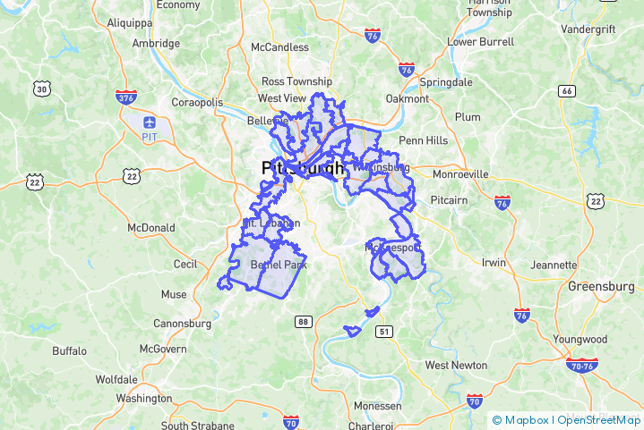 Service Area Map