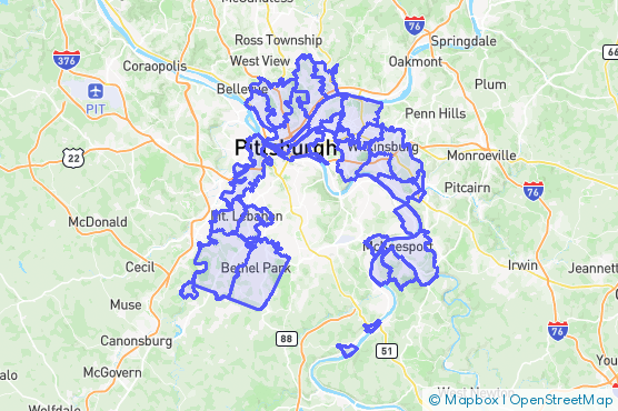 Service Area Map