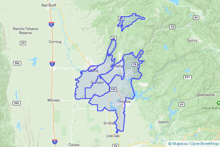 Service Area Map