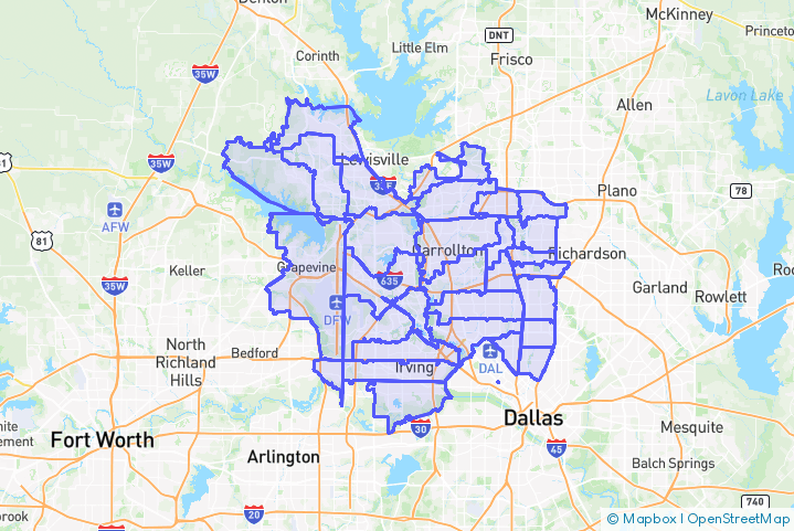 Service Area Map