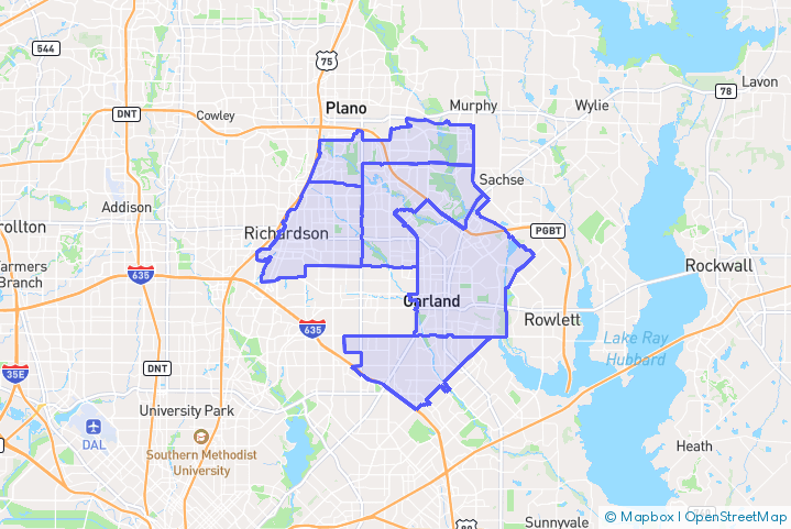 Service Area Map