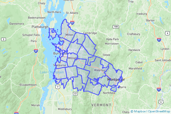 Service Area Map
