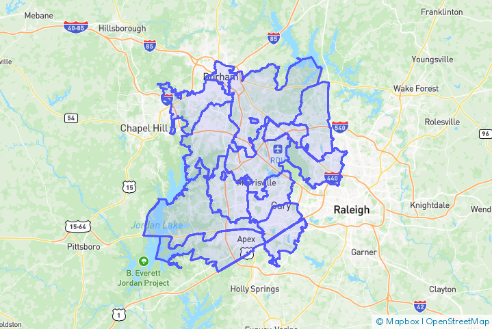 Service Area Map