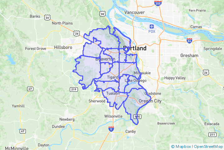 Service Area Map