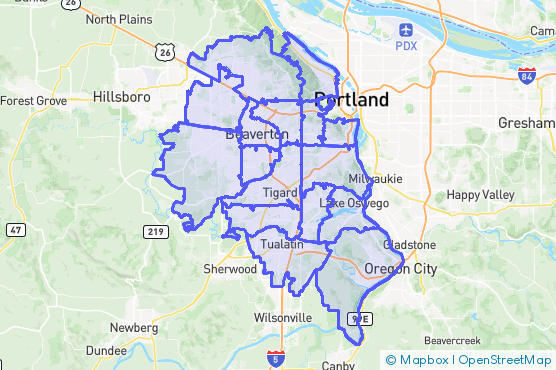 Service Area Map