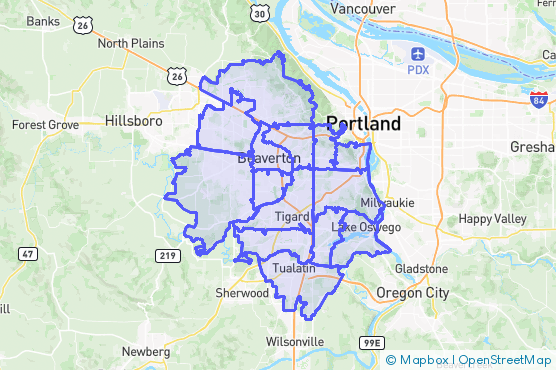 Service Area Map
