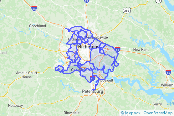 Service Area Map