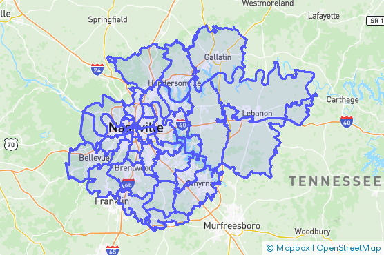 Service Area Map