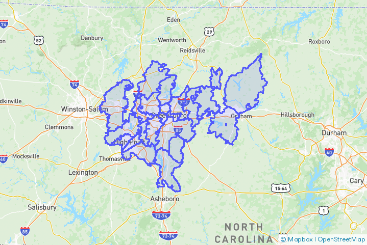 Service Area Map