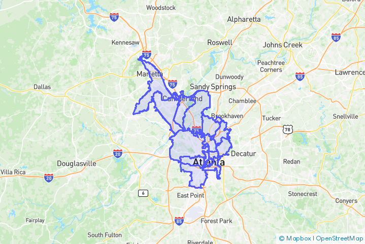 Service Area Map