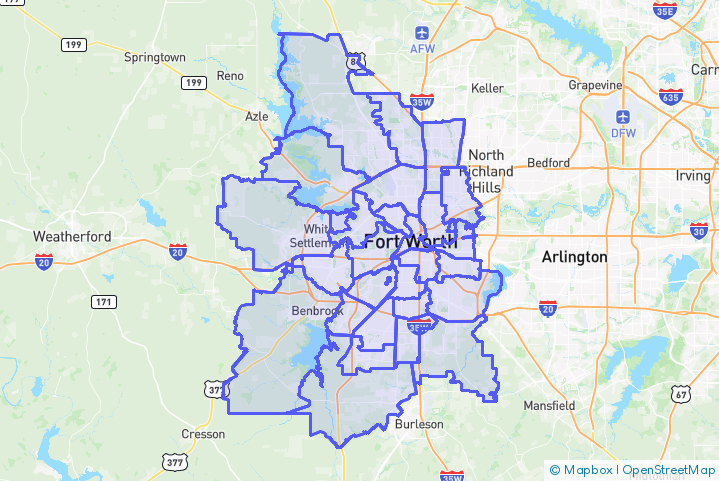 Service Area Map
