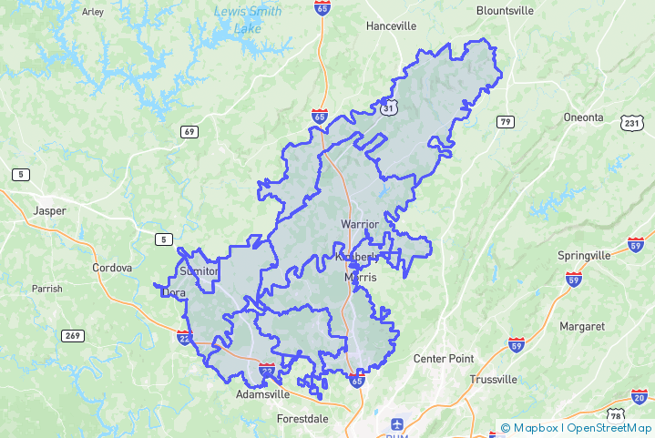Service Area Map
