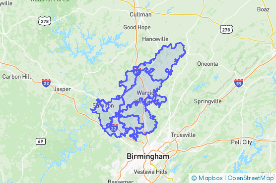 Service Area Map