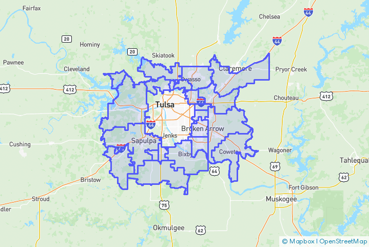 Service Area Map