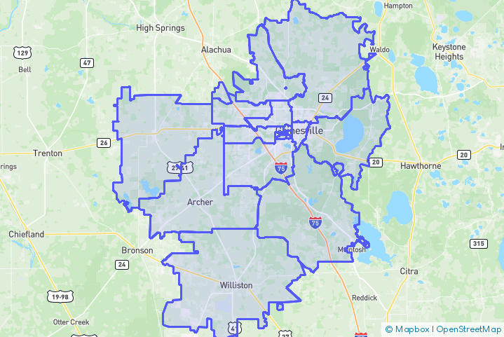 Service Area Map