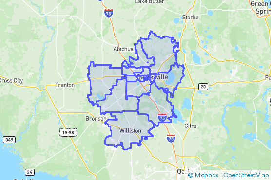Service Area Map