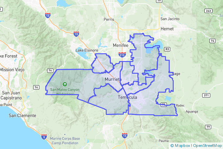 Service Area Map