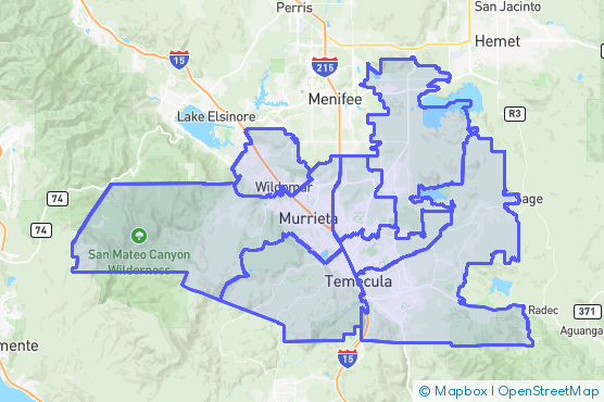 Service Area Map