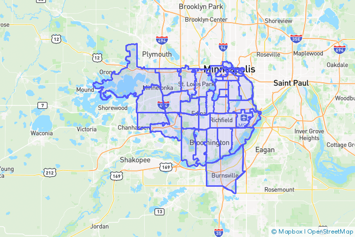 Service Area Map