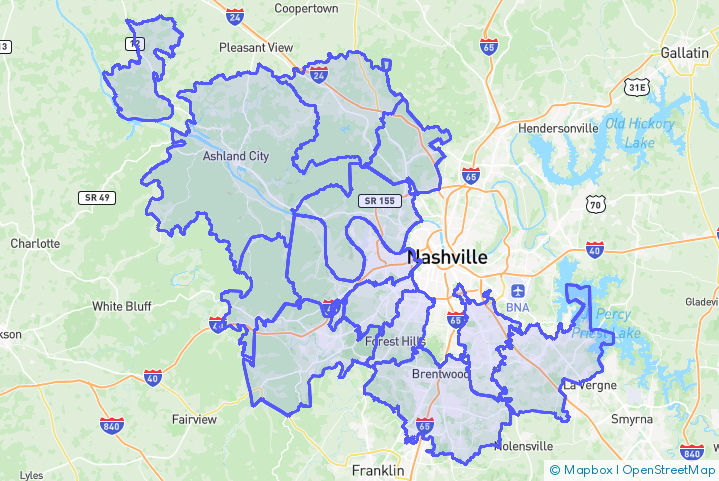 Service Area Map