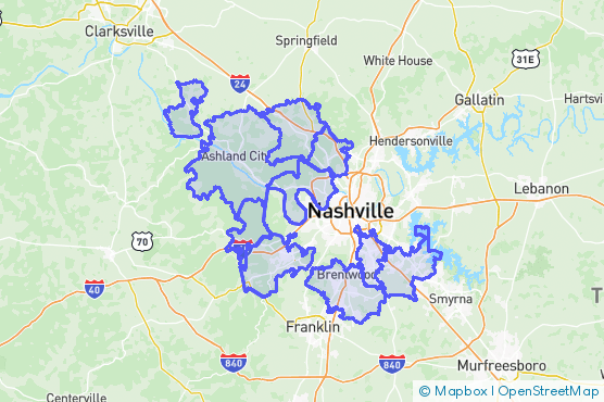 Service Area Map